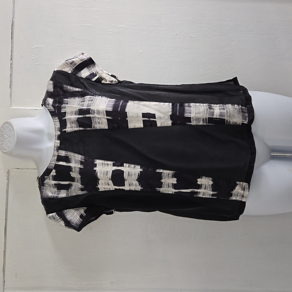 ERIK HART 100% SILKCAO SLEEVE top.   #6464